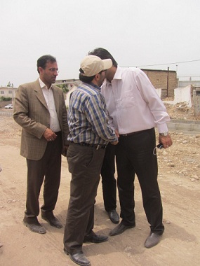 بازدید از پروژه های عمرانی ساری/شهردار،کنار نمایندگان ایستاد